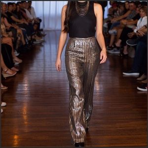 Nasty Gal High waisted sparkly pants